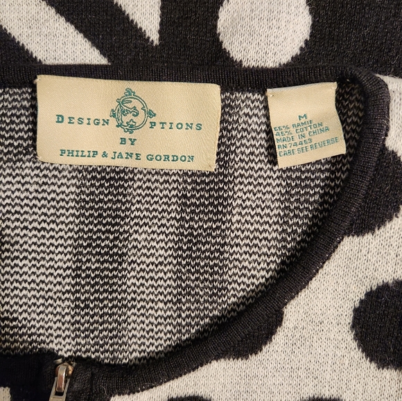 Vintage Cardigan Sweater w/ Zip Sz. M - Picture 4 of 4